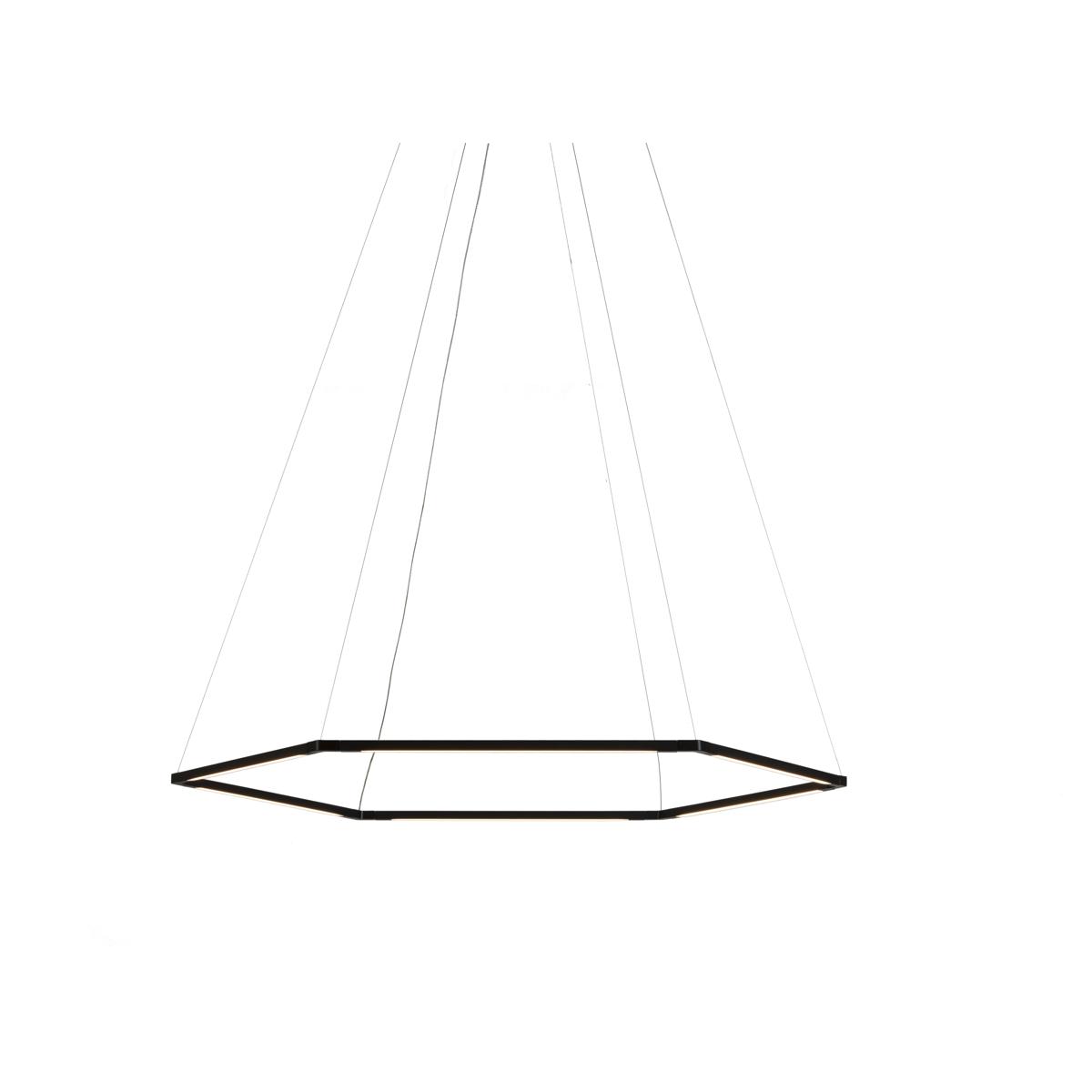 Koncept ZBP-16-H-SW-MTB-CNP Z-Bar LED 31.5 inch Matte Black Pendant Ceiling Light, Honeycomb